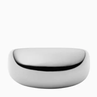 Bague à bande en acier inoxydable Ellis Domed Collection