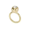 Bague centrale en laiton doré Bright Baubles