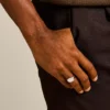 Bague chevalière Ellis en acier inoxydable