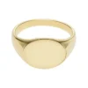 Bague chevalière Ellis en acier inoxydable doré