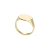 Bague chevalière Ellis en acier inoxydable doré