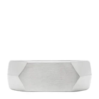 Bague chevalière empilable en acier inoxydable