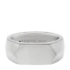 Bague chevalière empilable en acier inoxydable
