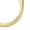 Bague chevalière Heritage D-Link Glitz en acier inoxydable doré