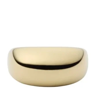 Bague Ellis Domed Collection en acier inoxydable doré