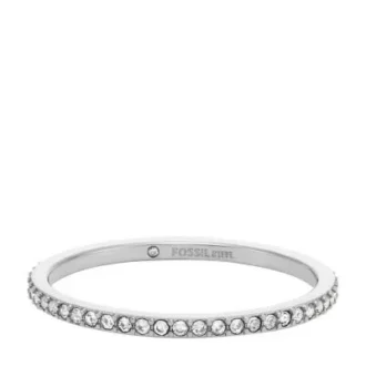 Bague Ellis Pavé Glitz en acier inoxydable