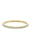 Bague Ellis Pavé Glitz en acier inoxydable doré