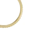 Bague Ellis Pavé Glitz en acier inoxydable doré