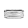 Bague en acier inoxydable avec texture moletée à la machine Bague en acier inoxydable avec texture moletée à la machine