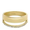 Bague en acier inoxydable doré Archival Glitz