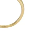 Bague enveloppante Harlow en acier inoxydable doré à texture linéaire