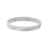 Bague Harlow en acier inoxydable à texture linéaire Bague Harlow en acier inoxydable à texture linéaire