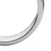 Bague Harlow en acier inoxydable à texture linéaire Bague Harlow en acier inoxydable à texture linéaire