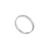 Bague Harlow en acier inoxydable à texture linéaire Bague Harlow en acier inoxydable à texture linéaire