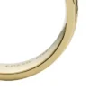 Bague Harlow à texture linéaire en acier inoxydable doré Bague Harlow à texture linéaire en acier inoxydable doré