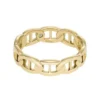 Bague Heritage D-Link en acier inoxydable doré Bague Heritage D-Link en acier inoxydable doré