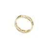 Bague Heritage D-Link en acier inoxydable doré Bague Heritage D-Link en acier inoxydable doré