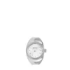 Bague montre à deux aiguilles en acier inoxydable