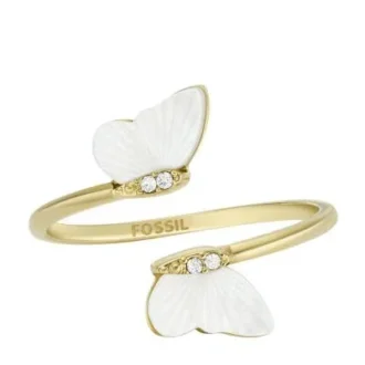 Bague papillon Sutton Radiant Wings en nacre blanche