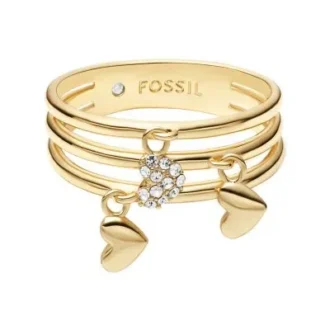 Bague pré-empilée Sutton Heartbeat en laiton doré