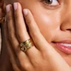 Bague Sadie All My Love en acier inoxydable doré avec cœur Bague Sadie All My Love en acier inoxydable doré avec cœur