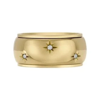 Bague Sadie Shine Bright en acier inoxydable doré