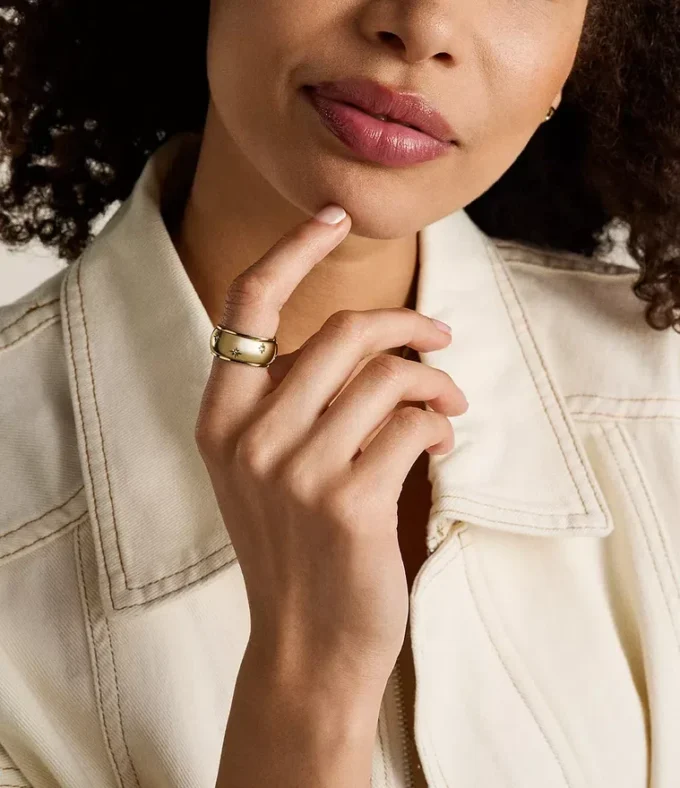 Bague Sadie Shine Bright en acier inoxydable doré Bague Sadie Shine Bright en acier inoxydable doré