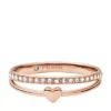 Bague Sutton Hearts To You en acier inoxydable doré à l’or rose Bague Sutton Hearts To You en acier inoxydable doré à l’or rose