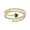 Bague Sutton Modern Meadows en malachite reconstituée avec cœur pré-empilé