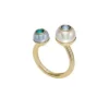 Bague Toi Et Moi en laiton doré Bright Baubles Bague Toi Et Moi en laiton doré Bright Baubles