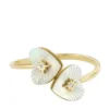 Bague Toi et Moi Sutton Radiant Love en acier inoxydable doré et nacre Bague Toi et Moi Sutton Radiant Love en acier inoxydable doré et nacre