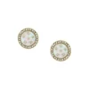 Boucles d&rsquo;oreilles classiques en acier inoxydable doré et nacre Merrit