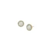 Boucles d&rsquo;oreilles classiques en acier inoxydable doré et nacre Merrit