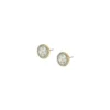 Boucles d&rsquo;oreilles classiques en acier inoxydable doré et nacre Merrit