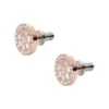 Boucles d&rsquo;oreilles clous en nacre mosaïque Merrit
