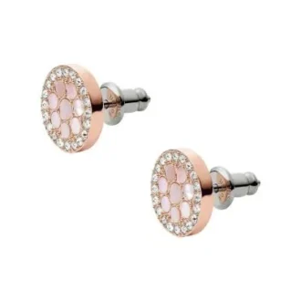 Boucles d&rsquo;oreilles clous en nacre mosaïque Merrit
