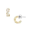 Boucles d&rsquo;oreilles créoles Ellis en laiton doré aux formes variées