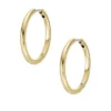 Boucles d&rsquo;oreilles créoles en acier inoxydable doré Ellis Essentials