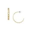 Boucles d’oreilles créoles en acier inoxydable doré Heritage D-Link Boucles d’oreilles créoles en acier inoxydable doré Heritage D-Link