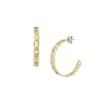 Boucles d’oreilles créoles en acier inoxydable doré Heritage D-Link Boucles d’oreilles créoles en acier inoxydable doré Heritage D-Link