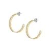 Boucles d’oreilles créoles en acier inoxydable doré Heritage D-Link Boucles d’oreilles créoles en acier inoxydable doré Heritage D-Link