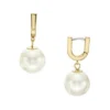 Boucles d’oreilles créoles en acier inoxydable doré Heritage Pearl D-Link Boucles d’oreilles créoles en acier inoxydable doré Heritage Pearl D-Link