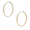 Boucles d’oreilles créoles en acier inoxydable doré Sutton Evil Eye Boucles d’oreilles créoles en acier inoxydable doré Sutton Evil Eye