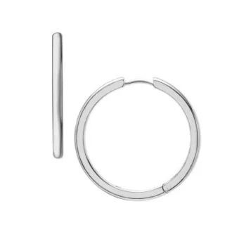 Boucles d&rsquo;oreilles créoles en acier inoxydable Ellis Essentials
