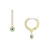 Boucles d’oreilles créoles en laiton Sutton Evil Eye Boucles d’oreilles créoles en laiton Sutton Evil Eye