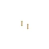 Boucles d’oreilles créoles Harlow en acier inoxydable doré à texture linéaire Boucles d’oreilles créoles Harlow en acier inoxydable doré à texture linéaire