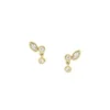 Boucles d’oreilles Ellis Toi Et Moi en laiton doré Boucles d’oreilles Ellis Toi Et Moi en laiton doré