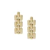 Boucles d’oreilles pendantes Arden Watch Links en acier inoxydable doré Boucles d’oreilles pendantes Arden Watch Links en acier inoxydable doré