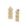 Boucles d’oreilles pendantes Arden Watch Links en acier inoxydable doré Boucles d’oreilles pendantes Arden Watch Links en acier inoxydable doré
