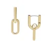 Boucles d’oreilles pendantes Heritage D-Link en acier inoxydable doré Boucles d’oreilles pendantes Heritage D-Link en acier inoxydable doré
